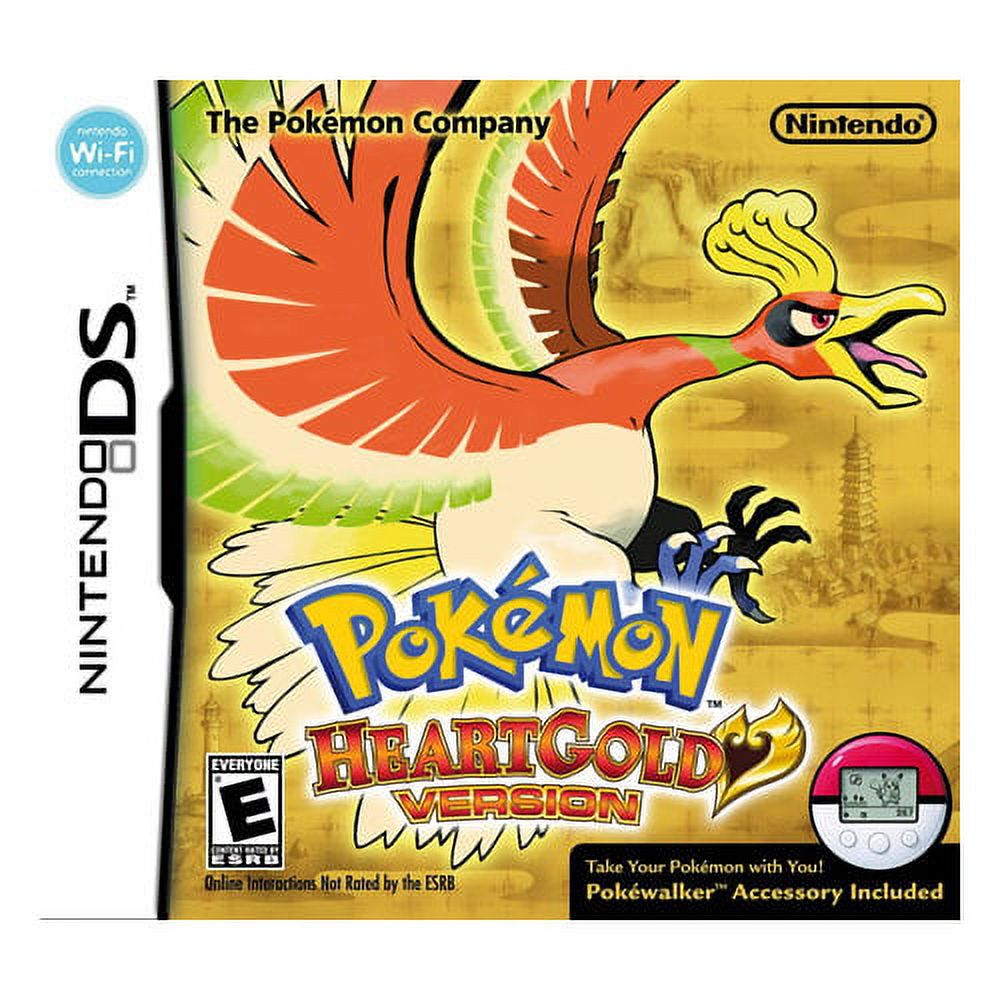 Nintendo Pokemon HeartGold w/ Bonus Figure and Walmart Exclusive Pokewalker  Holder (DS) 